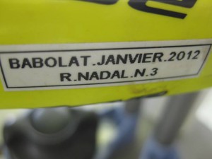 Rafael Nadal’s racquet